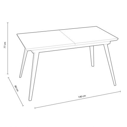 Mesa de comedor extensible Branch