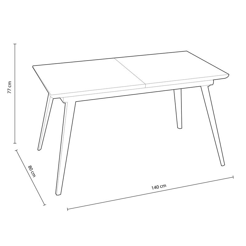 Mesa de comedor extensible Branch