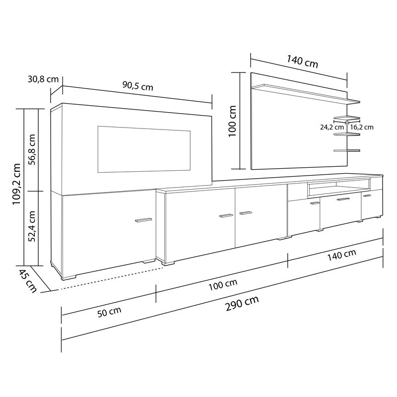 Mueble de salón Olympo