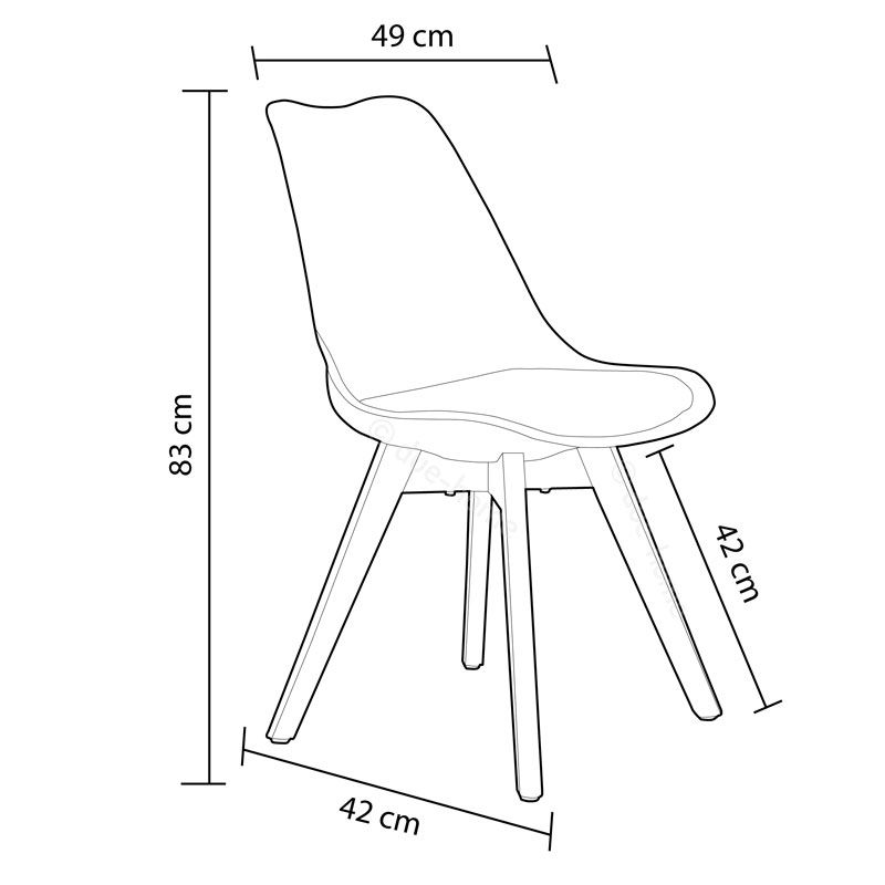 Pack 4 sillas de comedor Beench