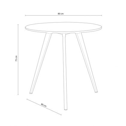 Mesa circular Nordika