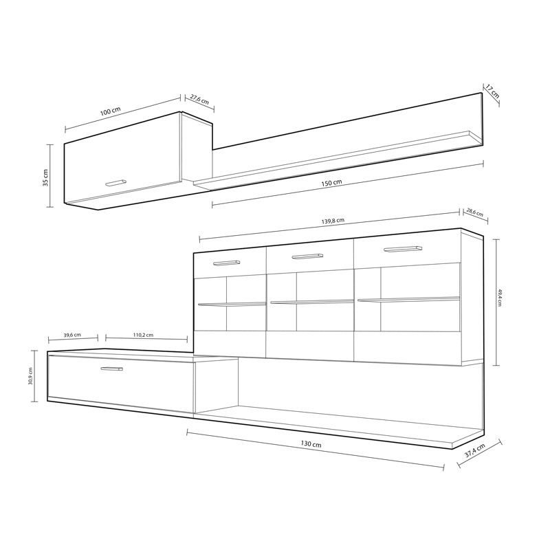 Mueble de comedor Zafiro