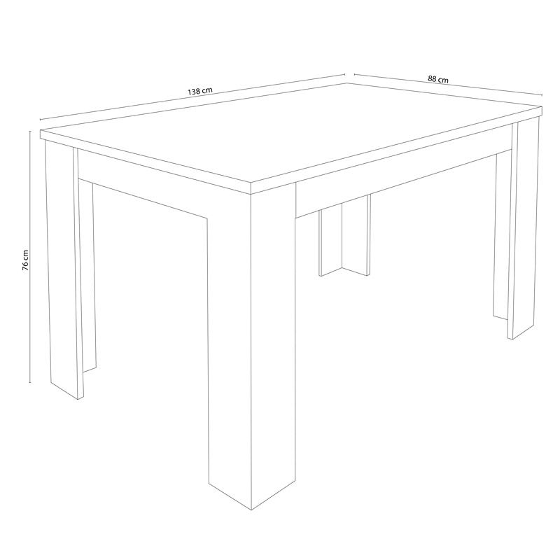 Mesa de comedor extensible Corfu