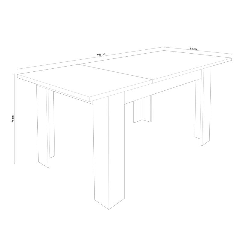 Mesa de comedor extensible Corfu