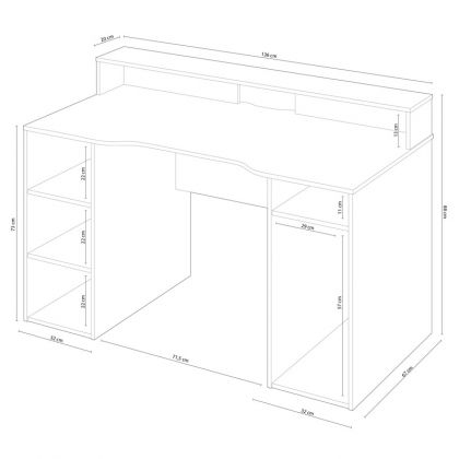 Mesa de escritorio Ozone