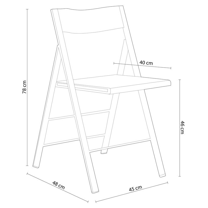 Silla plegable Pisa