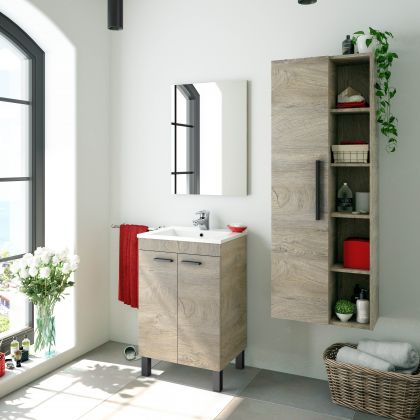 Mueble de baño 50 2p + espejo