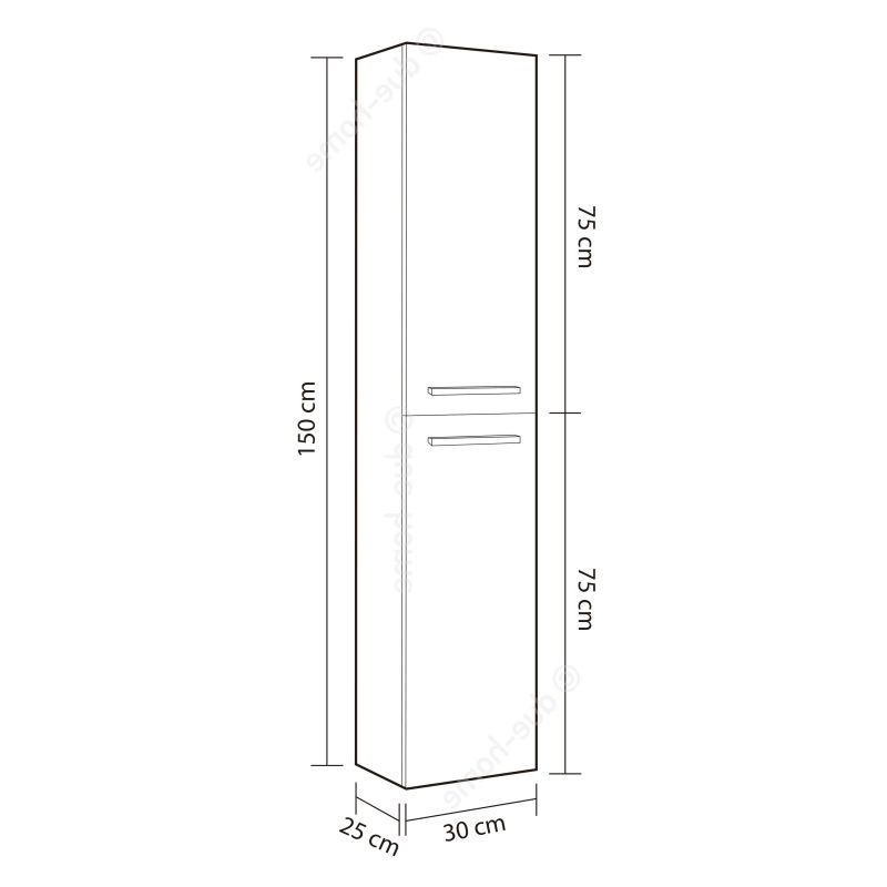 Columna de baño suspendida 2P