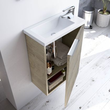 Mueble de baño Compact + Espejo y Lavabo