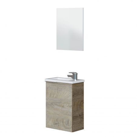 Mueble de baño Compact + Espejo y Lavabo