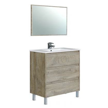 Mueble de baño Dakota 80 3C + Espejo