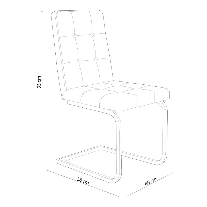 Pack 4 sillas de comedor Vanity