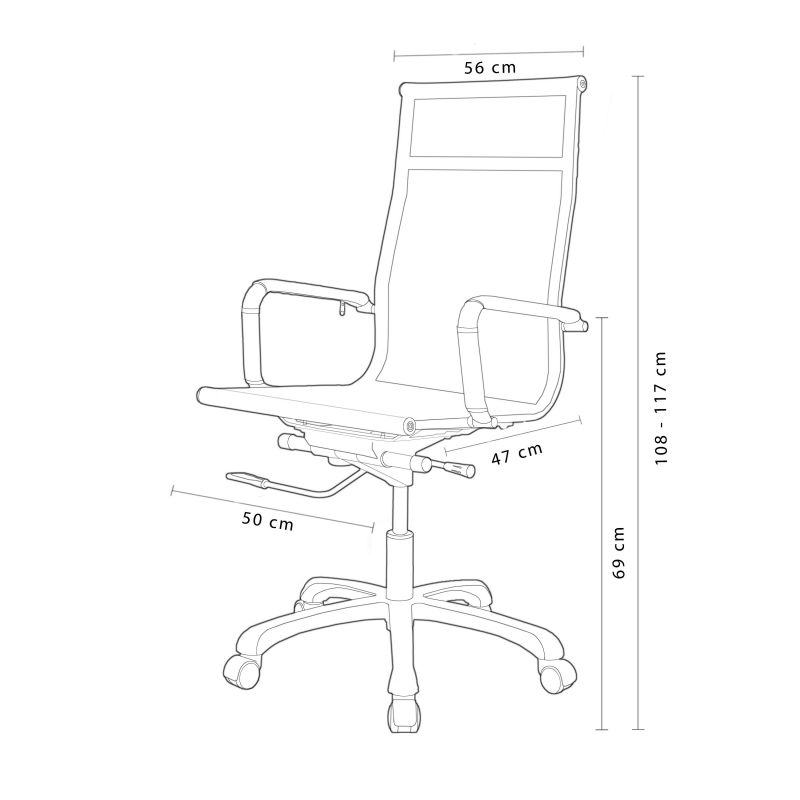 Silla de oficina Bolonia