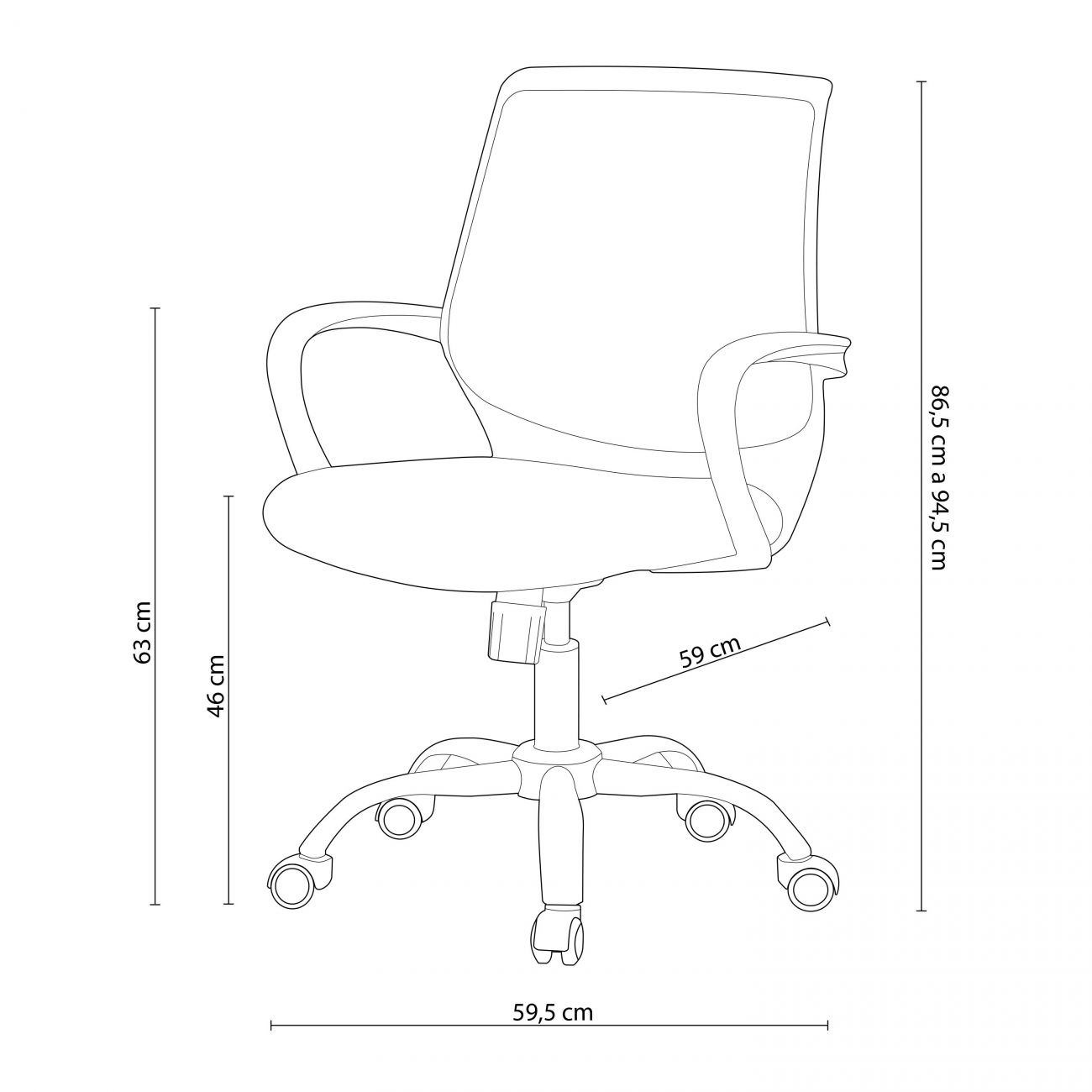 Silla de oficina, silla de escritorio, sillas de escritorio