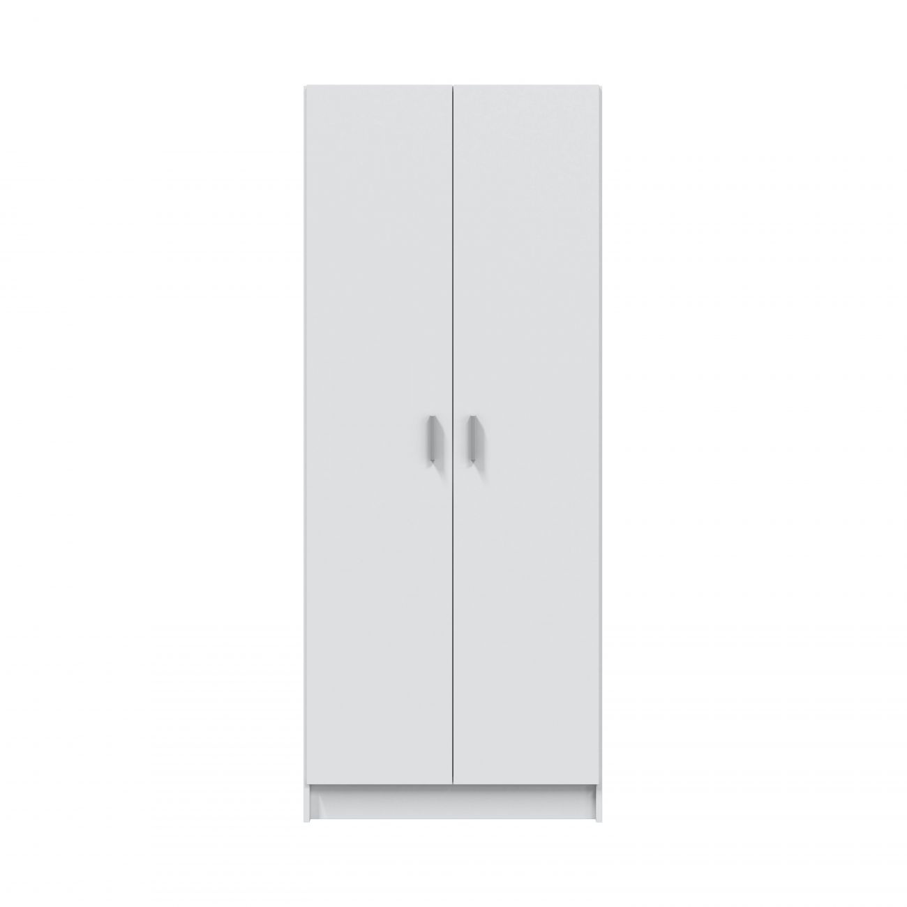 Armario multiusos en acabado blanco 2 puertas 6 estantes 61 cm(ancho) 190  cm(altura) 35 cm