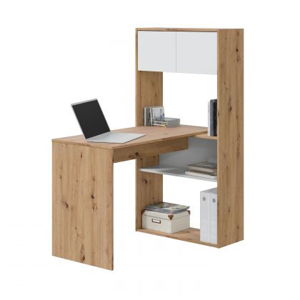 Mesa de escritorio con estantería Duo