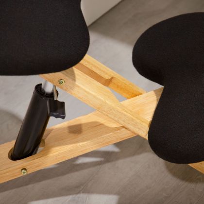 Silla ergonómica Ergochair negro madera de haya