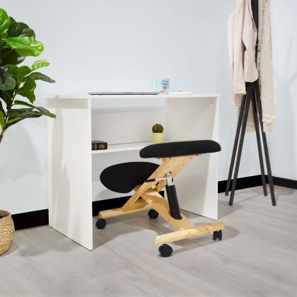 Silla ergonómica Ergochair negro madera de haya