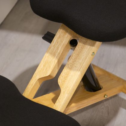 Silla ergonómica Ergochair negro madera de haya