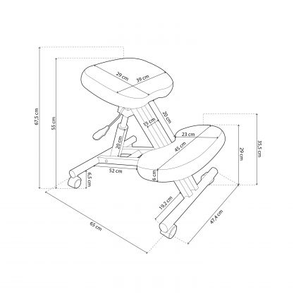 Silla ergonómica Ergochair negro madera de haya