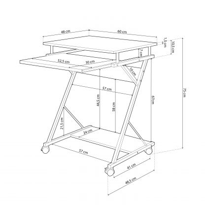 Mesa de computador Volta