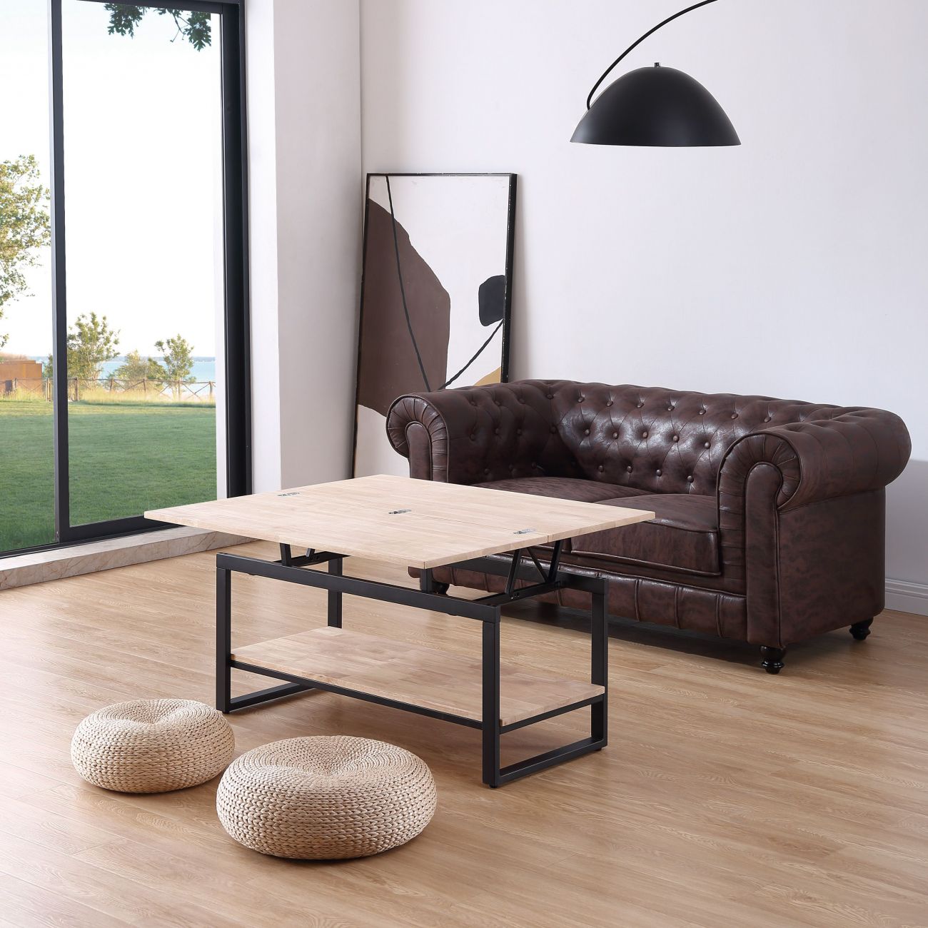 Mesa centro elevable extensible up - Byhom Muebles