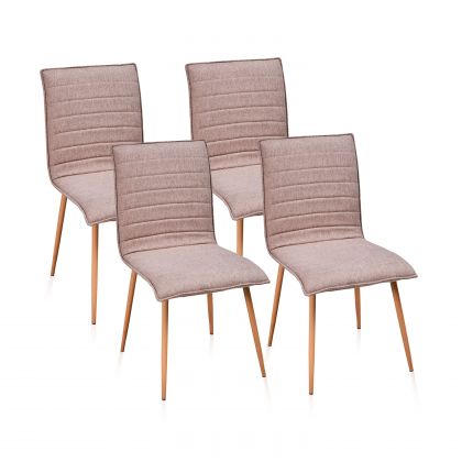 Conjunto de 4 cadeiras de jantar Jules