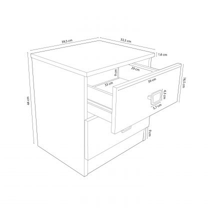 Table de chevet Kamik