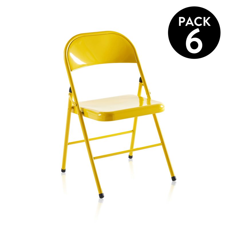 Pack 6 chaises pliantes Six