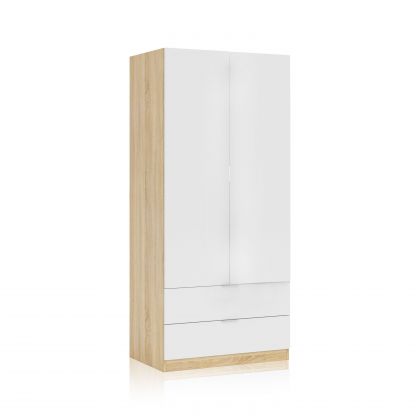 Armoire Low Cost 2 portes 2 tiroirs