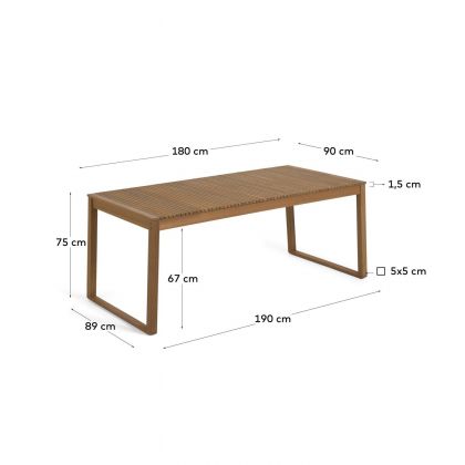 Table d'extérieur Emili