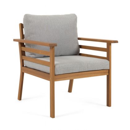 Set de exterior sofá, 2 sillones y mesa de centro Vilma
