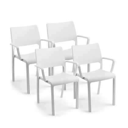 Pack 4 chaises d'extérieur Océan