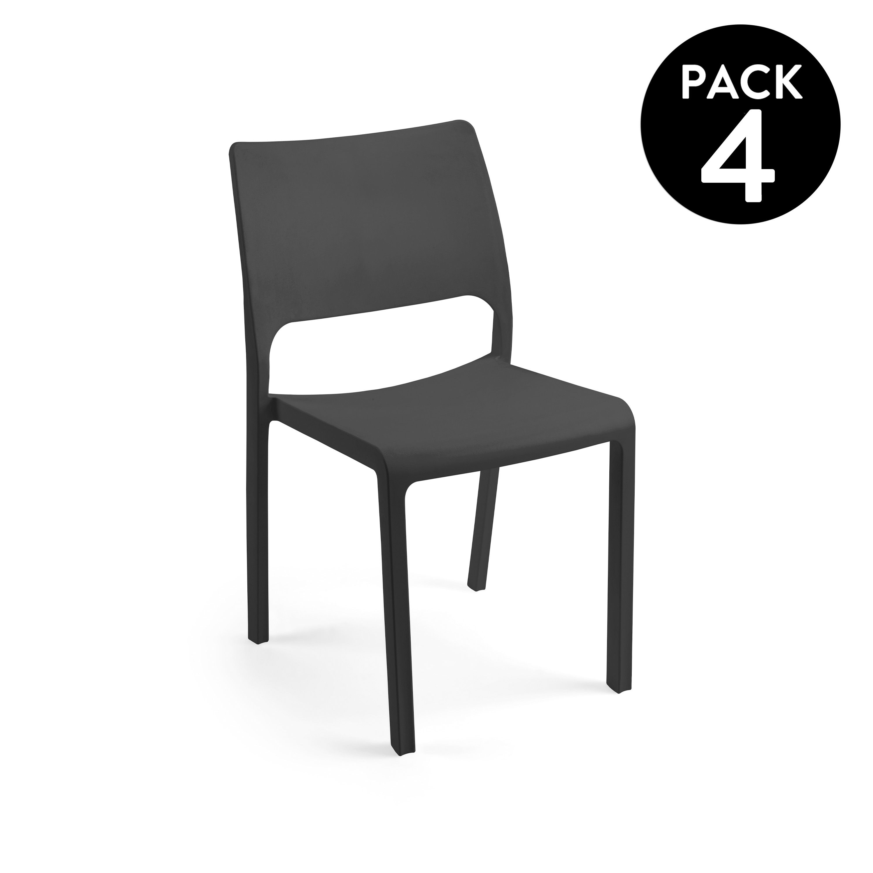 Pack 4 sillas de exterior Shine