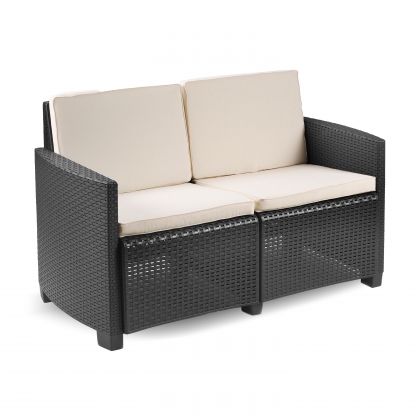 Lot de 2 fauteuils-sofa Lani