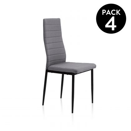 Pack 4 sillas de comedor Niza tejido
