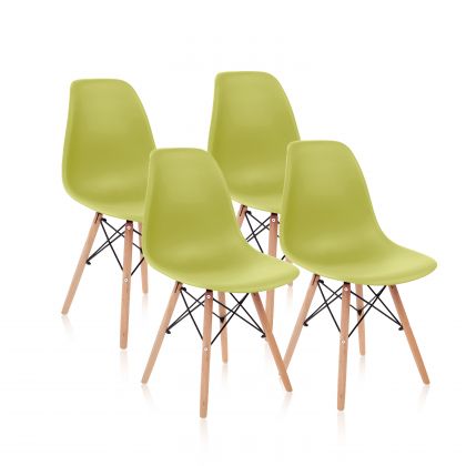 Pack 4 chaises Tower Wood