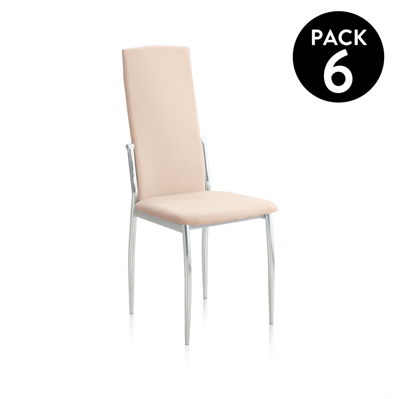 ▷ Pack 6 sillas de comedor Sakura