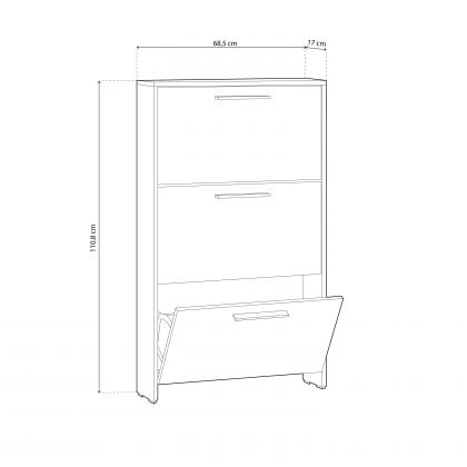 Sapateira Home 3 portas