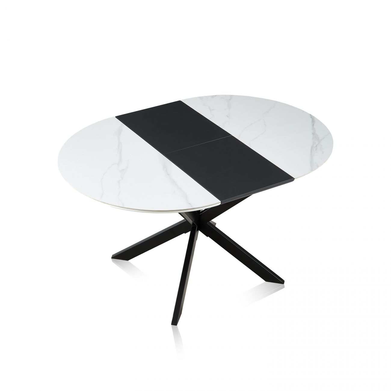 Table de repas rectangulaire et ronde design avec système extensible Onyx