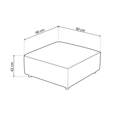 Sofá modular puff Cubiq