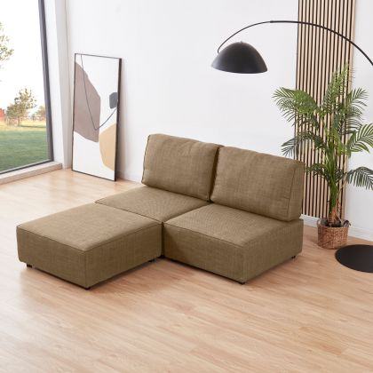 Sofá modular Cubiq de 2 lugares com chaise longue
