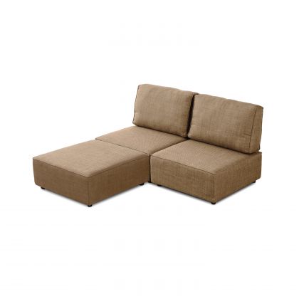 Sofá modular Cubiq de 2 lugares com chaise longue