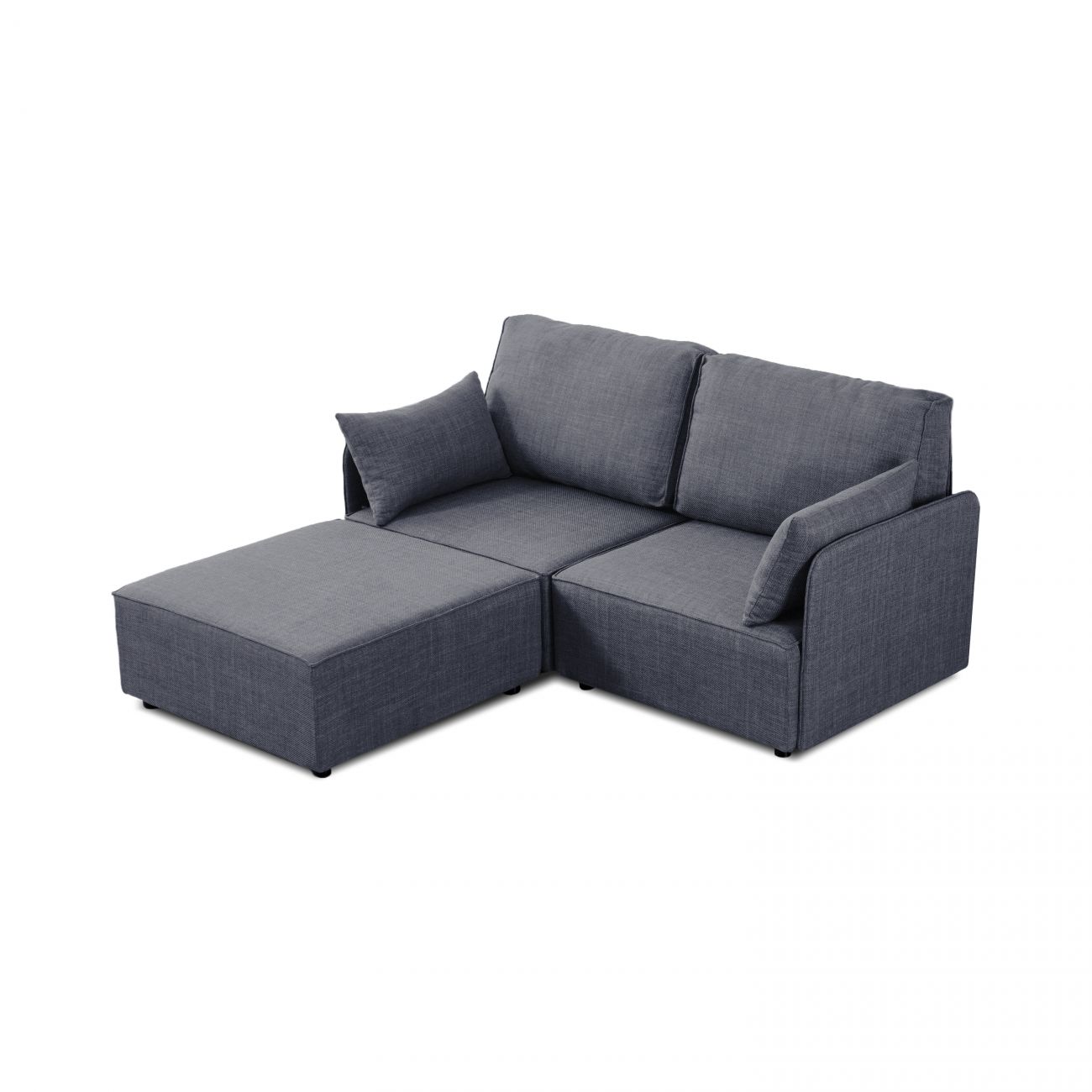 ▷ Sofá modular con chaiselongue 2 plazas y brazos Cubiq