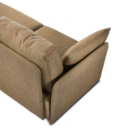 Sofá modular de 4 lugares com chaise longue e apoios de braços Cubiq