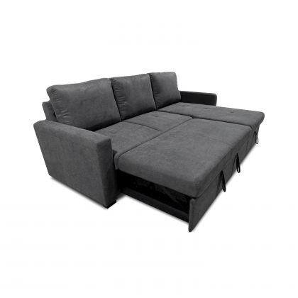 Sofá cama con chaiselongue reversible 4 plazas Saira