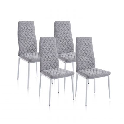 Conjunto de 4 cadeiras de jantar Crossly