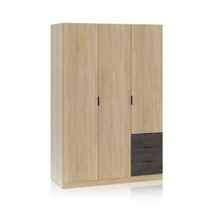 Armoire Hexa 3 portes 3 tiroirs