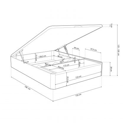 Sommier rebatível luxo S-Max 3D