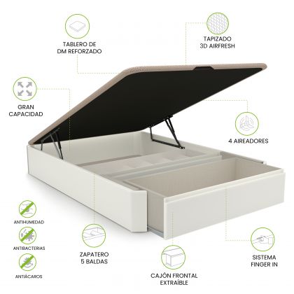 Sommier rebatível luxo S-Max 3D